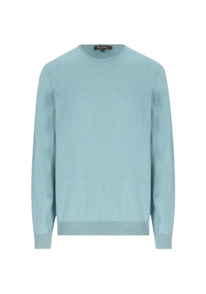 Loro Piana Sergio ribbed crew-neck sweater - Blue