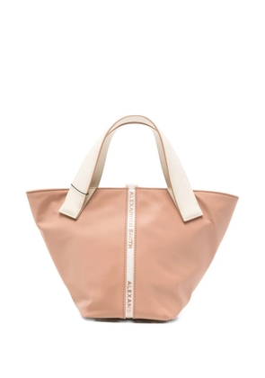 Alexander Smith small Lauren logo-stripe tote bag - Pink