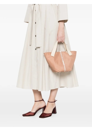 Alexander Smith small Lauren logo-stripe tote bag - Pink