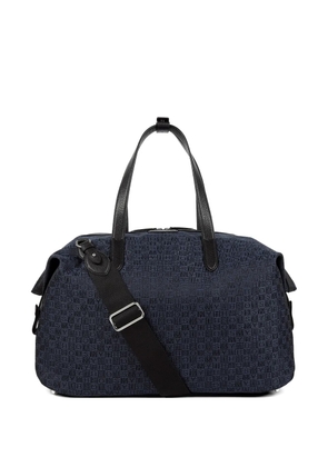Smythson monogram-print travel bag - Blue