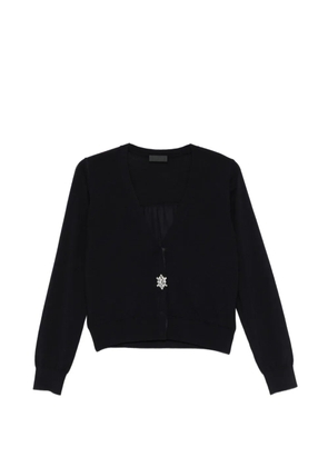 LIU JO crystal-embellishment cardigan - Blue