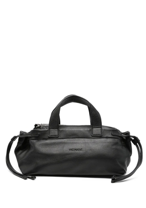 Vic Matie drawstring leather tote bag - Black