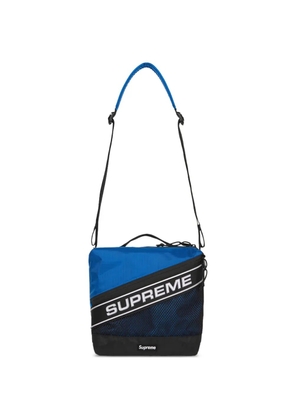 Supreme logo-detail shoulder bag - Blue