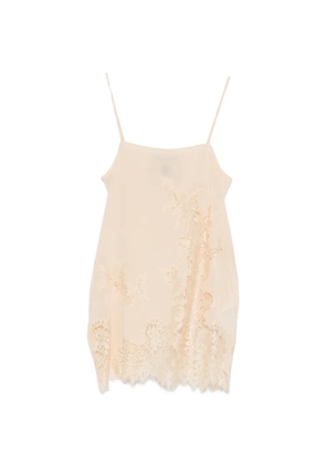 Semicouture lace top - Neutrals
