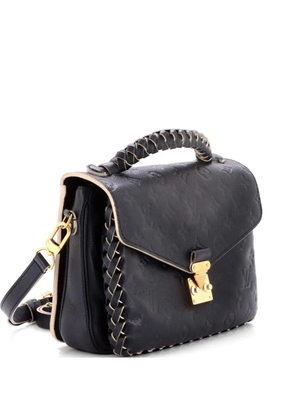 Louis Vuitton Pre-Owned Braided Handle Pochette Metis Monogram Empreinte Leather crossbody bag - Black