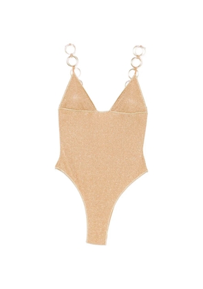 Oséree Lumiere ring triangle swimsuit - Gold