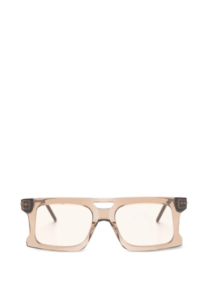 Kuboraum geometric-frame sunglasses - Neutrals