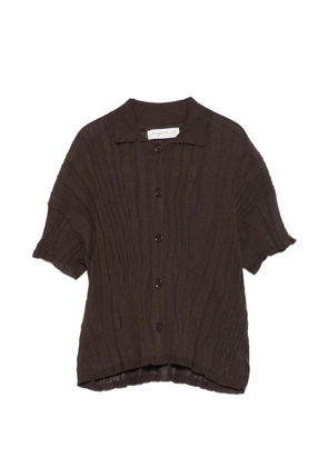 Phisique Du Role textured cardigan - Brown