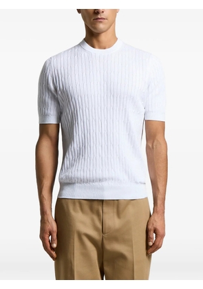 Peserico cable-knit T-shirt - White