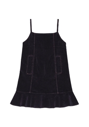 GANNI panelled mini dress - Blue