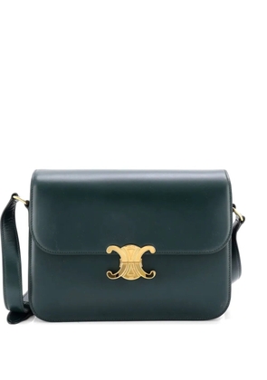 Celine Pre-Owned Triomphe Shoulder Bag Smooth Calfskin Large crossbody bag - Green