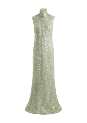 16Arlington Zegli lace sequinned gown - Green