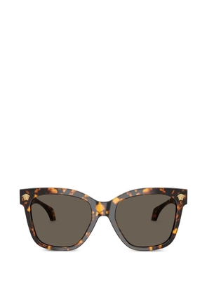 Versace Eyewear medallion square-frame sunglasses - Brown