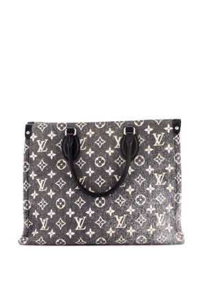 Louis Vuitton Pre-Owned OnTheGo Tote Monogram Jacquard Denim MM shoulder bag - Black