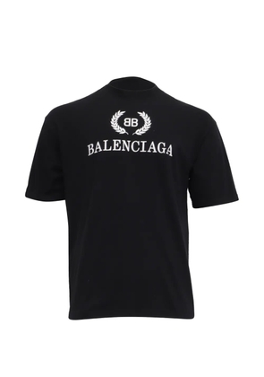 Balenciaga Pre-Owned logo-print cotton T-shirt - Black