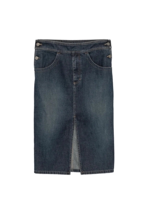 Gucci Pre-Owned denim pencil skirt - Blue