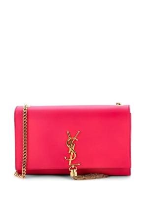 Saint Laurent Pre-Owned Classic Monogram Tassel Leather Medium crossbody bag - Pink