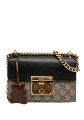 Gucci Pre-Owned 2016-2025 Small GG Supreme Padlock crossbody bag - Brown