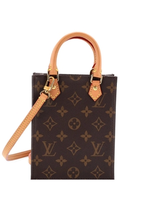 Louis Vuitton Pre-Owned Petit Sac Plat Bag Monogram Canvas crossbody bag - Brown