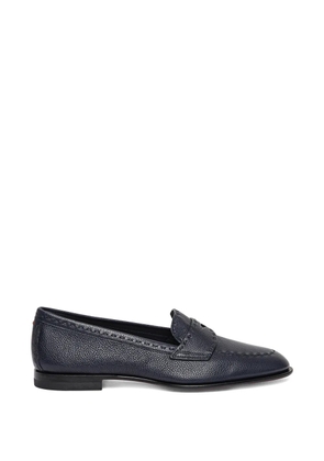 Santoni round-toe penny loafers - Blue