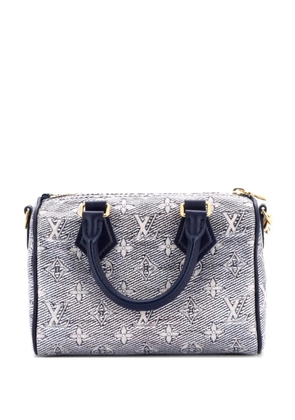 Louis Vuitton Pre-Owned Speedy Bandouliere Bag Monoglam Jacquard Canvas 20 satchel - Blue