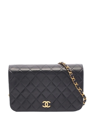 CHANEL Pre-Owned 1996-1997 Medium Quilted Lambskin Full Flap shoulder bag - Black