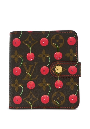 Louis Vuitton Pre-Owned x Takashi Murakami. 2005 cherry-print wallet - Brown