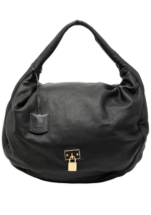 Loewe Pre-Owned 2009 Leather Padlock Calle hobo bag - Black