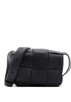 Bottega Veneta Pre-Owned Cassette Maxi Intrecciato Leather Candy crossbody bag - Black