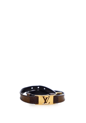Louis Vuitton Pre-Owned 2012 Damier Ebene Sign It Bracelet costume bracelet - Brown