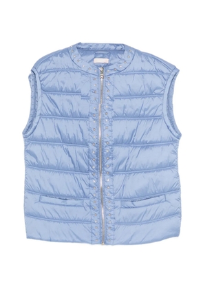 LIU JO stud-embellished gilet - Blue