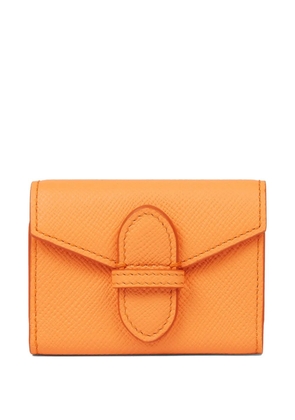 Smythson Panama single playing cards case - Orange