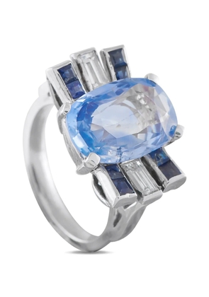 LB Exclusive diamond sapphire ring - Silver