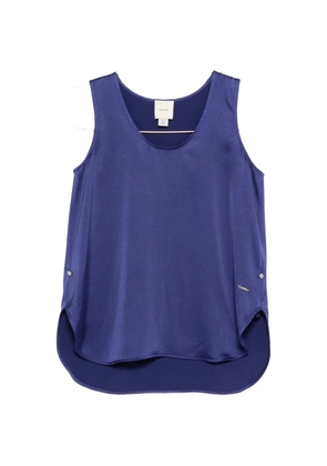 Calvin Klein logo-appliqué blouse - Blue