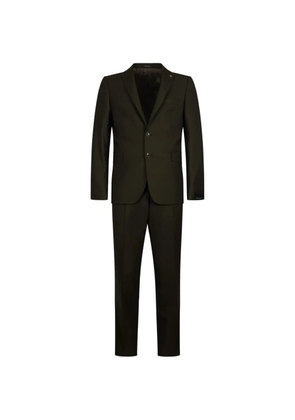 Tagliatore buttoned flap-pocket suit - Green