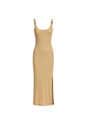 BANANA MOON ring-strap ribbed dress - Neutrals