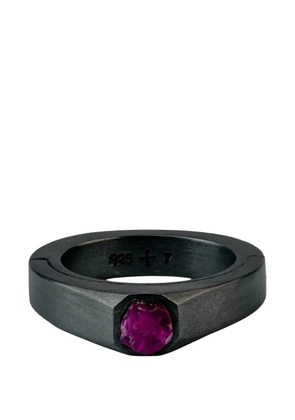 Parts of Four Sistema terrestrial surfaced ring - Black