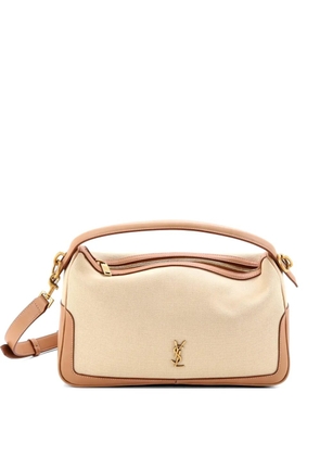 Saint Laurent Pre-Owned Supple Camera Top Handle Bag Canvas and Leather satchel - Neutrals