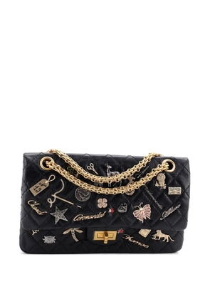 CHANEL Pre-Owned Lucky Charms Reissue 2.55 Flap Bag Quilted Aged Calfskin 225 shoulder bag - Black
