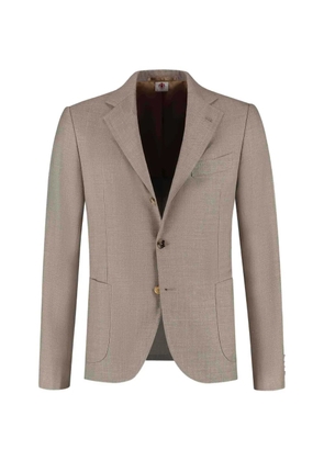 Luigi Borrelli buttoned single-breasted jacket - Neutrals