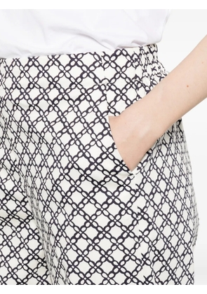 Marella patterned trousers - White