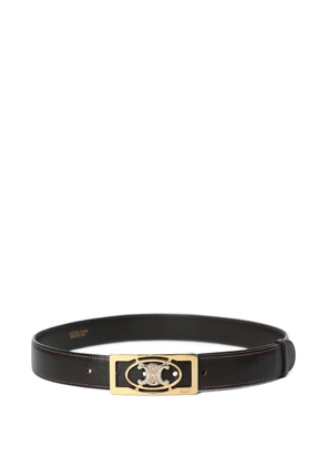 Celine Pre-Owned 1980s Triomphe leather belt - Brown