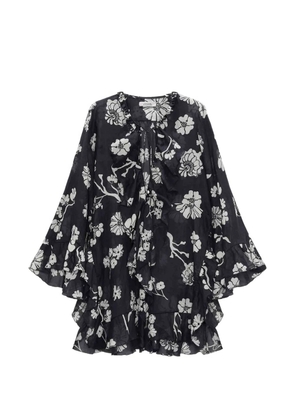 Dorothee Schumacher floral-print ruffled top - Black