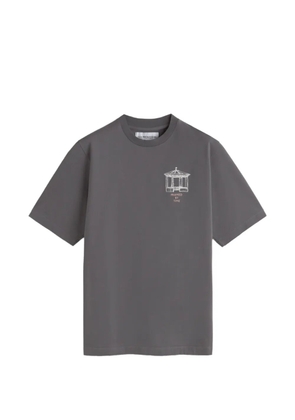 LES HÉRITIERS logo-print T-shirt - Grey