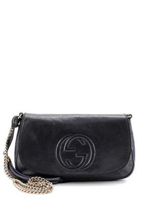 Gucci Pre-Owned Soho Chain Leather Medium crossbody bag - Blue