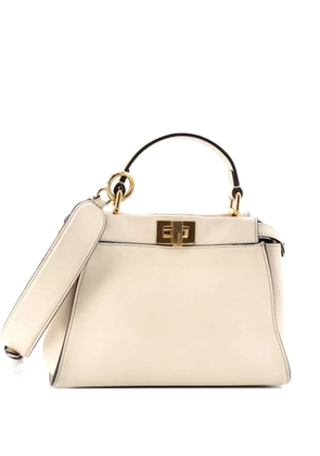 Fendi Pre-Owned Peekaboo Iconic Bag Leather Mini satchel - Neutrals