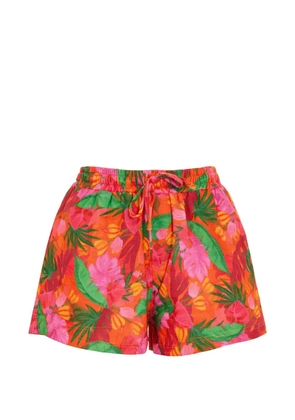 BANANA MOON floral drawstring shorts - Orange