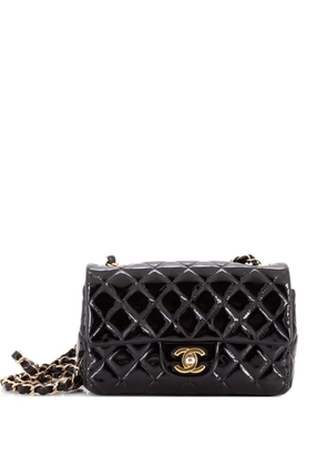 CHANEL Pre-Owned Classic Single Flap Bag Quilted Patent Mini crossbody bag - Black