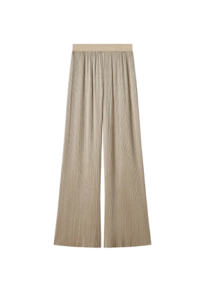 JOSEPH Amber pleated satin trousers - Neutrals