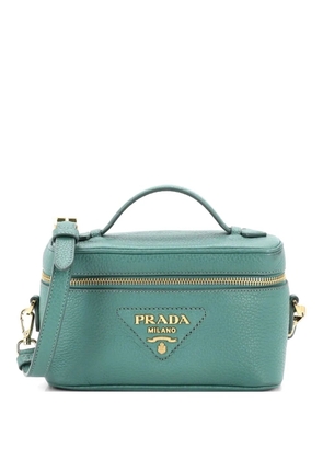 Prada Pre-Owned Convertible Top Handle Vanity Vitello Daino Mini shoulder bag - Green